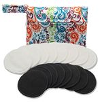 PINOWU Reusable Makeup Remover Pads (16pcs Pads + Carry Bag + Laundry Bag), Washable Cotton Rounds Face Wipe for All Skin Types