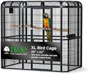 A&E Cage Co WI8662 Black Walk-in Bi