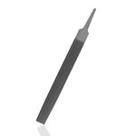 KALIM Half Round Medium Cut File, Double Cut Teeth, 6'' Length, Made of High Carbon Steel, Hand File Without Handle Suitable for Wood, Metal, Sharpening, etc. (6'' Half Round File)