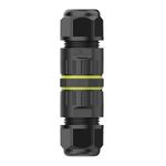 EVOGES IP68 Waterproof Outdoor Inline Cable Connector, 3 Pole, Ø3.5-10mm Cable Diameter, 0.5-1.5mm² Conductor, UKCA, UL, CE, TUV, RoHS Certified (1 Pack)