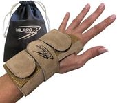 Suede Wrist Supports (Pair) with Bag | Gymnastics, Acrobatics, Cheer Adjustable Wrist Guards | Wrist Injury Prevention | Wrist Support Brace | Hand Wraps