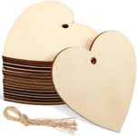 50Pcs Love Heart Shape Wooden, Hear
