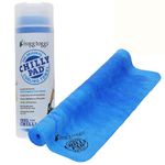 Frogg Toggs Chilly Pad Cooling Towel, Sky Blue, Size 33" x 13"
