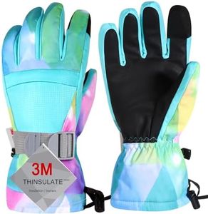 Pnosnesy Ski Gloves, Warmest Waterproof and Breathable Snow Gloves for Cold Weather, Fits Both Men & Women,for Parent Child Outdoor