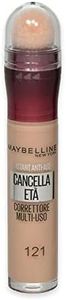 Maybelline New York - Lápiz de enmascaramiento instantáneo antiedad, corrector con micro aplicador, n.º 121 Light Honey 6,8 ml