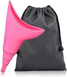Hotype Urinario Portatil Mujer, Orinal Mujer Embudo De Silicona, Reutilizable Urinario Femenino para Mujeres De Pie para Orinar, para Actividades al Aire Libre, Camping, Viajes, Festivales, Rosado