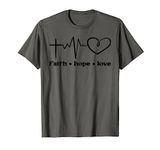 Cross Faith Hope Love God Jesus Christian Men Women Kids T-Shirt