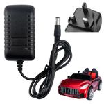 CJBIN 6V Battery Charger for Kids Electric Car, 6V 500mA Charger for Ride on Toys Car, Kids Electric Car Charger, Power Adapter for Childs Electric Car,Motorcycle,Quad Bike,Sports Car, 5.5mm X 2.1mm