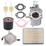 Tvent FE290 Carburetor + Fuel Pump Replacement for Golf Cart Club Car DS Precedent Turf Carryall Carb 1018056-01 101805601 1019056-01 101905601 1016438 1016439 1016440 1016441 1016478 17561 1998-UP