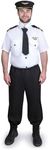 Dress Up America Deluxe Adult Pilot Costume, Blue, XX-Large (132-142 cm Waist, 173-206 cm Height)