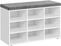 VASAGLE Shoe Bench, Storage Bench, 