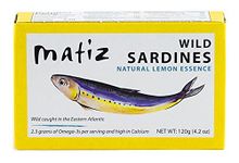 Matiz Sardines with Lemon Packed in Olive Oil (4.2oz/120g tin) by Matiz [Foods]