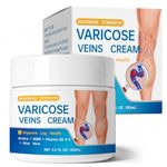 Varicose Veins Cream for Legs, Fast-Absorbing Spider Vein Soothing Cream for Tired Heavy Legs and Skin Smoothing, Natural Arnica and MSM Formula, 100 ml