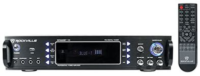 Rockville RPA60BT V2 1000 Watt 2-Ch USB Bluetooth DJ/Pro/Karaoke Amplifier Mixer