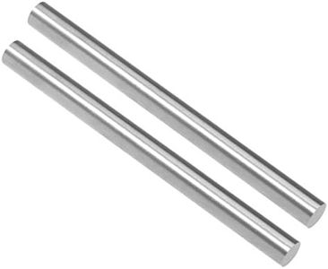 uxcell 2pcs Round Steel Metal Rods, 8mm x 100mm High Speed Steel (HSS) Lathe Bar Stock Tool, for Shaft Gear Drill Lathes Boring Machine Turning Miniature DIY Craft, 2pcs