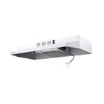 Hermitlux Range Hood 30 Inch Under Cabinet, Convertible Kitchen Exhaust Fan, Vent Hood with LED Light