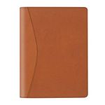 FEDUS Multipurpose Mens & Womens Leatherette Professional File Folders for Certificates, Documents Holder, Document Bag, Portfolio, Executive File Legal Size Documents Holder with 25 Leafs Brown