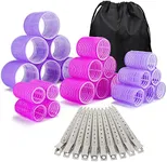 33 Piece Hair Rollers set, Self Gri