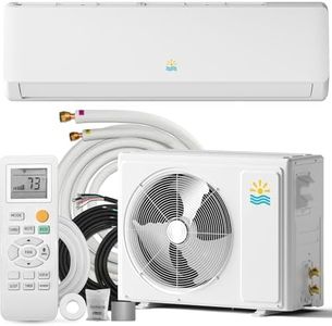 Rellytech 18000 Mini Split AC/Heating System - 19 SEER2 Mini Split AC Unit Inverter Heating and Cooling, 230v Energy Efficient Ductless Air Conditioner Up to 1250sq.ft, 24H Timer, Installation Kit