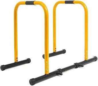 ProsourceFit Dip Stand Station, Heavy Duty Ultimate Body Press Bar with Safety Connector for Tricep Dips