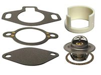 GLM Thermostat Kit 160° with Plastic Sleeve for Mercruiser V6 & V8 4.3L, 5.0L, 5.7L, 7.4L,8.2L 1987-Up Replaces 18-3647 807252Q5