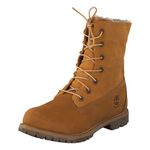 Timberland Women's Authentics Teddy Fleece Ankle Boots, Wheat Nubuck, 6 UK