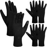 3 Pcs Black Gloves Liners Winter Gloves Liners for Cold Weather Thin and Lightweight Cold Weather Liners Gloves Thermal Glove Warmers for Men Women Gifts Hiking Biking Sporting Driving