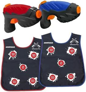 ArmoGear Water Guns & Water Activated Vests | Summer Outdoor or Backyard Water Toy for Teen Kids | Great Outdoor Play Fun Toy for Kids Boys & Girls | Water Activated Vest Set Ages 8 Year +