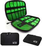 Cable Storage Bag,H HOME-MART Electronics Organiser Travel Compact Cable Organizer, Portable Cord Organizer, Cable Organiser Bag Tech Organiser for Electronics Accessories USB/SD/Charger Organiser