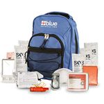 Blue Coolers Blue Seventy-Two | 72 Hour Emergency Backpack Survival Kit for 1 Person | Survival Kit for Roadside, Earthquake, Tornado, Hurricane, and Other Emergencies