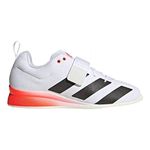 adidas Adipower II Weightlifting Shoes, Unisex, White/Black/Red - 7.5 UK