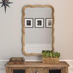 COZAYH Curved Wood Frame Accent Mir