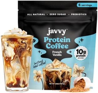 Javy French Vanilla Protein Coffee - Premium Whey Protein & Instant Iced Coffee - 100% Arabica Coffee - Zero Artificial Flavors & Sweeteners, 6 Servings