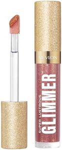 Revlon Super Lustrous Glimmer™ Gloss Glazed Almond 3.8ml – High Shine Glitter, Hydrating, Non-Sticky, Long-Lasting Finish