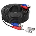 SANNCE Special Design 30M/100 Feet BNC Video Power Cable For HD CCTV Camera DVR Security System (Black)