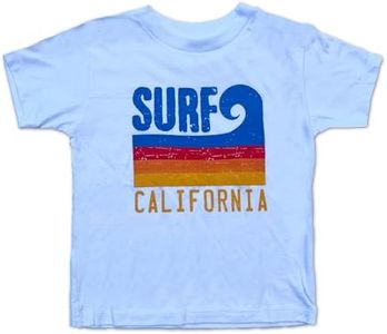 Sol Baby Surf California Stripe Wave White Tee-12m-White