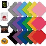 WOWOCUT Infusible Transfer Paper Sheets, 18 Pack 12"X12" Solid Color Heat Press Transfer Paper, Sublimation Ink Sheet for DIY T-Shirt, Personalized Coffee Mugs, BabySuits