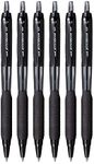 UNI-BALL UNJSP101BK6 Jetstream Roller Ball Pen Set - Pack of 6 (Black)