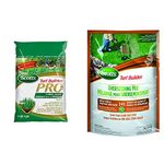 Scotts Turf Builder Pro Lawn Food 32-0-4 5.2kg + Scotts Turf Builder Overseeding Mix Grass Seed & Starting Fertilizer 2-4-2