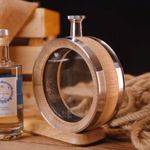 VJIAIEO New Visible 700ML American White Oak Barrel Aging Barrel with Stand and Funnel Small Oak Barrel Wine Barrel Charred Oak Barrels for Aging Whiskey Bourbon Cocktails Rum Tequila