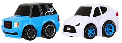 Little Tikes My First Cars Crazy Fast Cars - Electro Riders - Dine Dashers, Food Truck Wind-Up Cars - 9 cm Play Cars with 15 m Range - for Children from 3 Years - Pack of 2