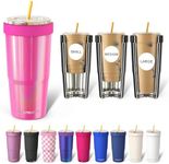 Frost Buddy Togo Buddy 30 oz Stainless Steel Vacuum Insulated Tumbler To Go Coffee Cup – Iced Coffee Cups, Iced Coffee Sleeve, Travel Mug, Thermal Cup for Hot & Cold Drinks, Dunkin Cup (Love Sparks)