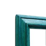 FRAMEKALA Handcrafted Blue Wooden Photo Frame, 12 x 18-inch Display Frame for Home and Office, Showcases any Artwork or Picture in Style, Blue Wave