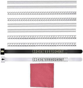 Ring Size Adjuster for Loose Rings And Ring Sizer Measuring Set, Reusable Finger Size Gauge Measure Set with Cleaning Cloth, Jewelry Sizer, Mandrel for Making Jewelry Guard, Spacer, Sizer, Fitter 11Pack