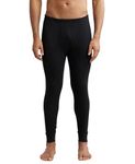 Jockey Men's Tailored Fit Cotton Thermal Long (2420-Black-L_Black_L)