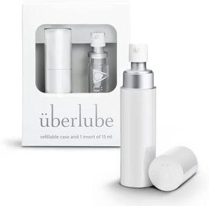 Überlube Silicone Lubricant Travel Lube | Latex-Safe Silicone Lube Personal Lubrication | Unscented Sex Lube for Couples Pleasure, Flavorless, Zero Residue, Works Underwater - White 15ml