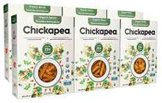 Chickapea Organic Chickpea Pasta - Spirals, Penne, Shells Variety Pack - 227g (Pack of 6)