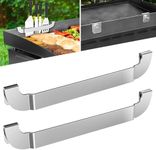 10 Inch Griddle Spatula Holder Magnetic Design, Stainless Steel Grill Barbecue Tool Rack, Griddle Accessories for Blackstone Flat Top Griddle and Other Grill Griddles (2 Pcs)