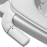 Bidet Attachment for Toilet UK - WITHLENT Ultra-Slim Bidet with Non-Electric Dual Nozzle(Frontal & Rear Wash) Adjustable Water Pressure, Toilet Seat Attachment,Easy to Install