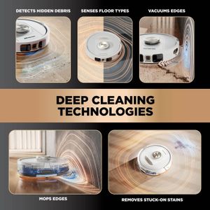 Shark PowerDetect Robot Vacuum Mop – White